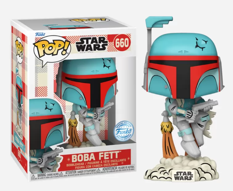 *PRÉ RESERVA* Funko POP! Star Wars - Boba Fett Retro Reimagined Special Edition - 660