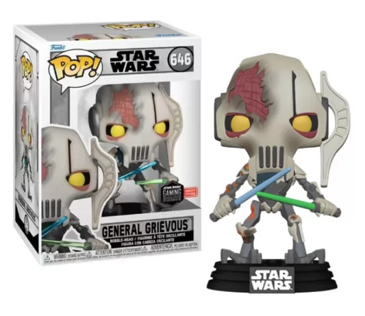 *PRÉ RESERVA* Funko POP! Star Wars - General Grievous with Battle Damage Gaming Greats Gamestop Exclusive - 646