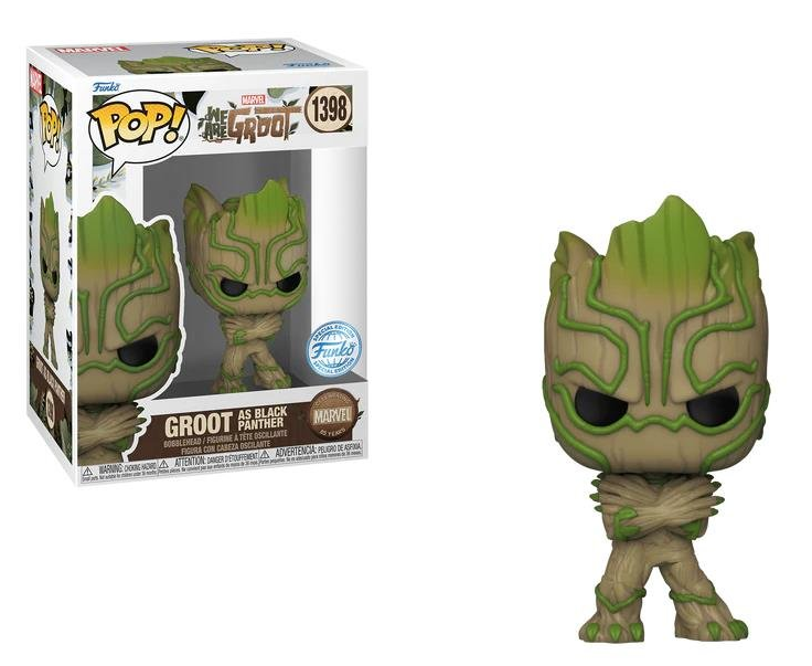 *PRÉ RESERVA* Funko POP! We are Groot - Groot as Black Panther #1398