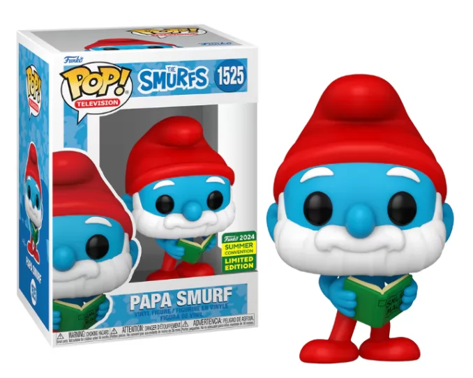 *PRÉ RESERVA* Funko POP! The Smurfs - Papa Smurf (with Magic Book) (2024 Summer Convention Limited Edition) #1525