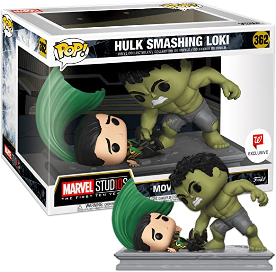 Pop Movie Hulk Smash Loki Funko Pop Funko Pop! Movie Moment: Marvel Studios Hulk  Smashing Loki #