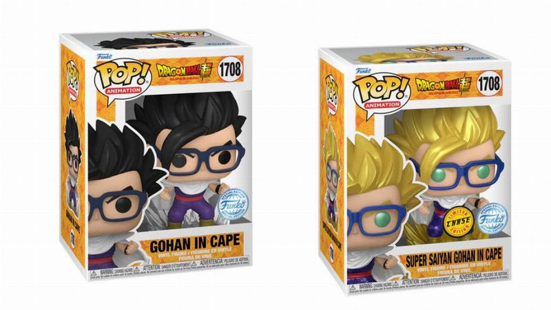 *PRÉ RESERVA* Funko POP! Bundle of 2: Dragon Ball Super - Gohan in Cape - 1708 Chase