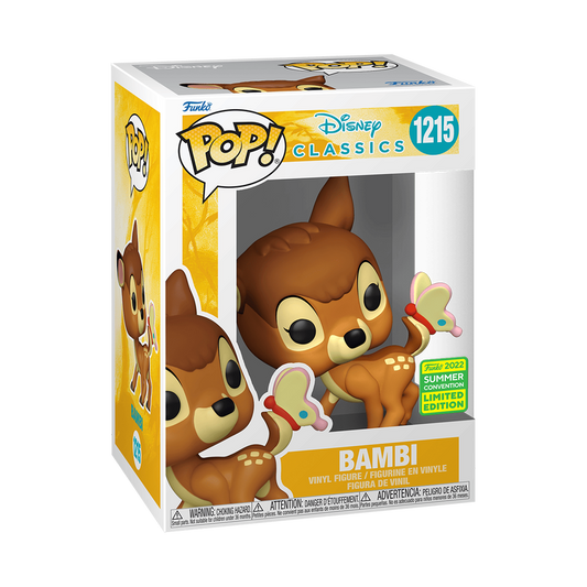 Funko POP! Disney Classics Bambi #1215 2022 Summer Convention Limited Edition