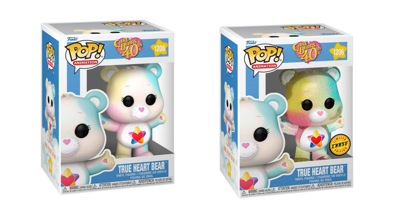 Funko POP! Animation : Care Bears - 40th Anniversary - True Heart Bear - Chase Bundle - 1206