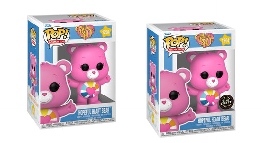 Funko POP! Animation : Care Bears - 40th Anniversary - Hoperful Heart Bear - Chase Bundle - 1204