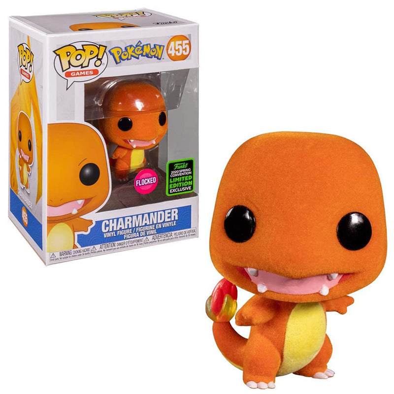 Funko POP! Games: POKEMON - Charmander Flocked ECCC Exclusive - 455