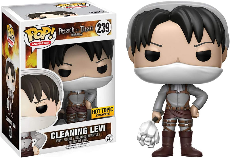 Funko POP! Animation Attack On Titan - Cleaning Levi with Barcode - 239