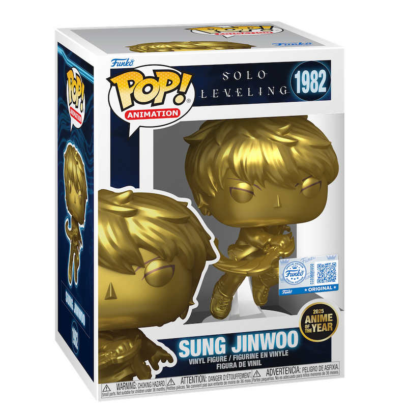 *PRÉ RESERVA* Funko Pop! Solo Leveling - Sung Jinwoo - 1982 Gold 2025 Anime of the Year