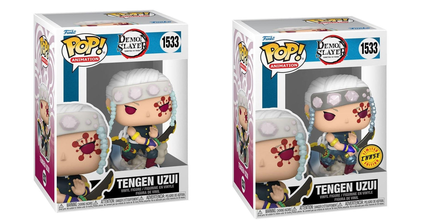 *PRÉ RESERVA* Funko POP! Animation: Demon Slayer - Kimetsu no Yaiba - Tengen Uzui - Common and Chase Bundle - 1533