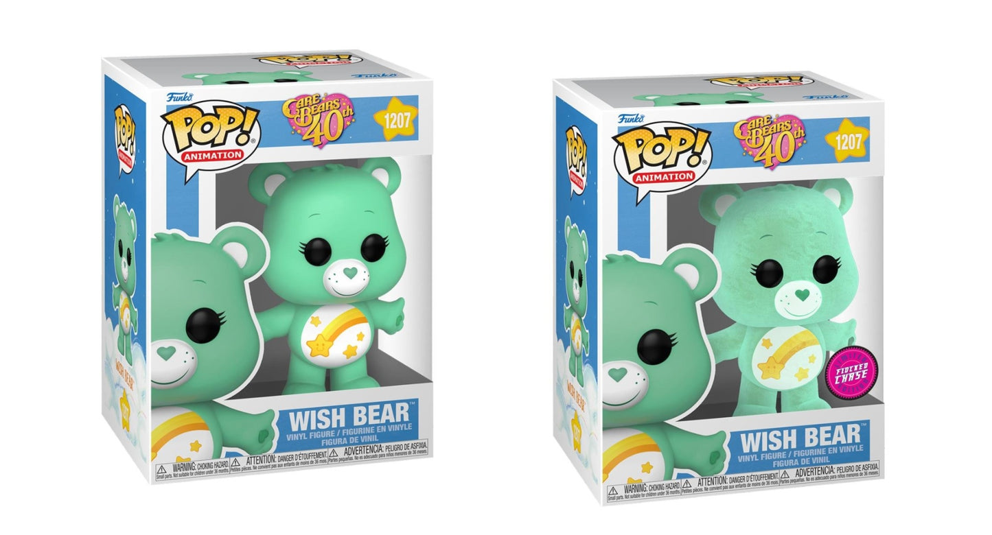 Funko POP! Animation : Care Bears - 40th Anniversary - Wish Bear - Chase Bundle - 1207