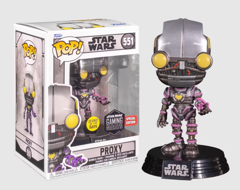 *PRÉ RESERVA* Funko POP! Star Wars - Proxy Glows in the Dark Gaming Greats Special Edition - 551