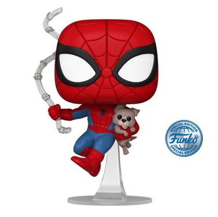 *PRÉ RESERVA* Funko POP! Marvel: Marvel Comics - Spider-Man with Sandwich the Dog - 1449 * Special Edition Sticker *