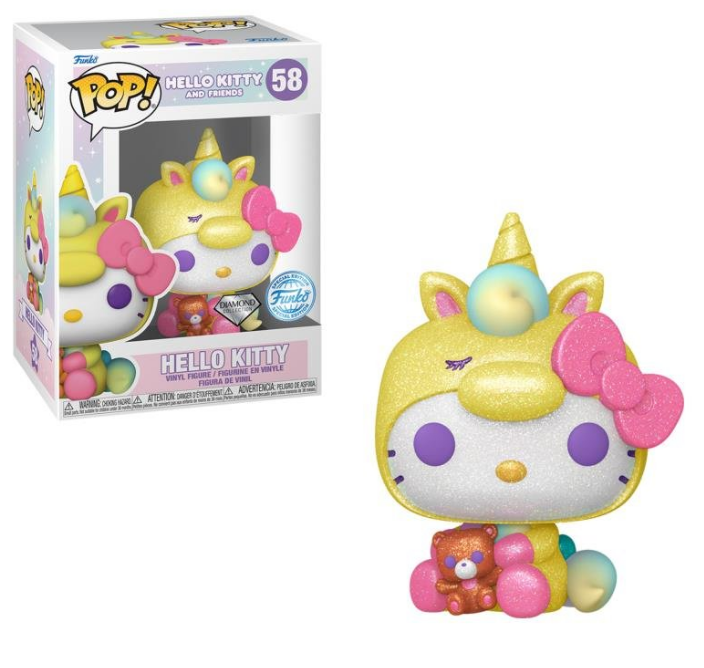 *PRÉ RESERVA* Funko POP! Sanrio: Hello Kitty and Friends - Hello Kitty (Diamond Collection) #58