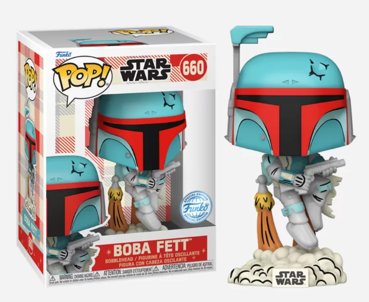 *PRÉ RESERVA* Funko POP! Star Wars - Boba Fett Retro Reimagined  Special Edition - 660