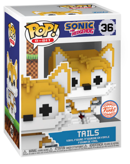 *PRÉ RESERVA* Funko Pop! Games: Sonic the Hedgehog 8-bit Retro - Tails - 36