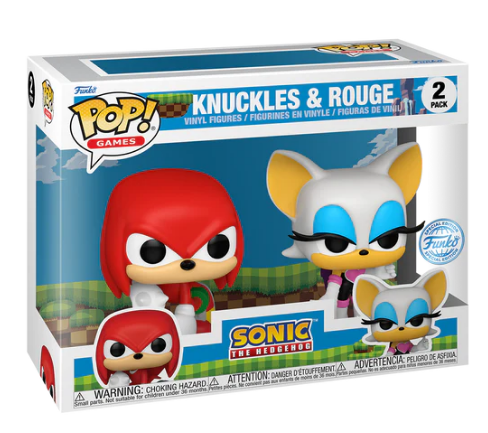 *PRÉ RESERVA* Funko POP! Games: Sonic the Hedgehog - Knuckles & Rouge - 2 Pack