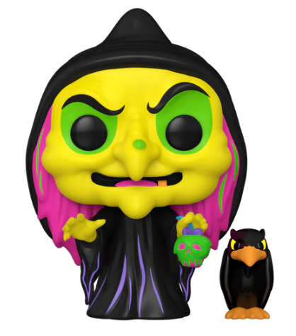 *PRÉ RESERVA* Funko POP! Disney: Snow White (1937) - Disguised Evil Queen with Raven - Blacklight - Exclusive - 1426