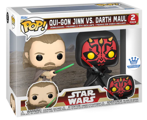 *PRÉ RESERVA* Funko POP! Star Wars - Qui-Gon Jinn Vs Darth Maul 2 Pack