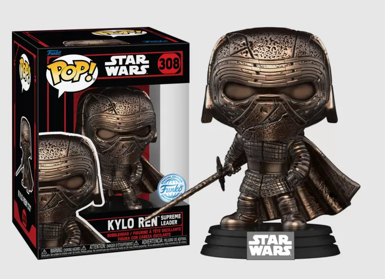 *PRÉ RESERVA* Funko POP! Star Wars - Dark Side - Kylo Ren Supreme Leader (Bronze Metallic) - 308