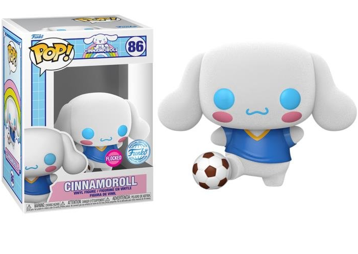 *PRÉ RESERVA* Funko POP! Sanrio - Cinnamoroll with football (Flocked) - 86