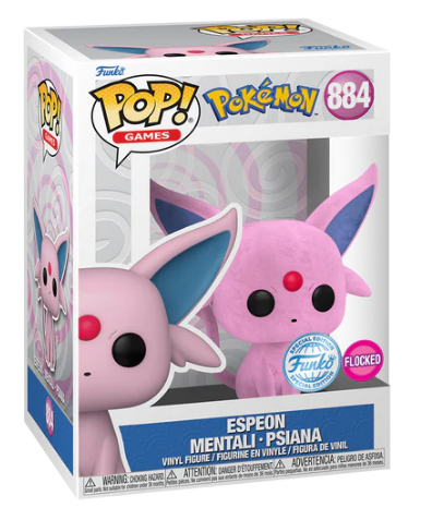 Funko POP! Games: POKEMON - Espeon Flocked - 884