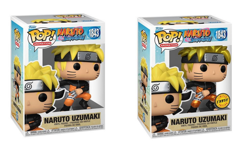 *PRÉ RESERVA* Funko POP! Bundle of 2: Naruto Shippuden - Naruto Uzumaki with Shuriken - 1843 e Chase