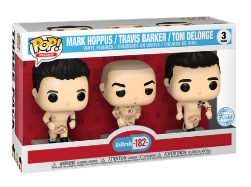 *PRÉ RESERVA* Funko POP! Rocks Blink 182 Mark Hoppus / Travis Barker / Tom Delonge 3 Pack