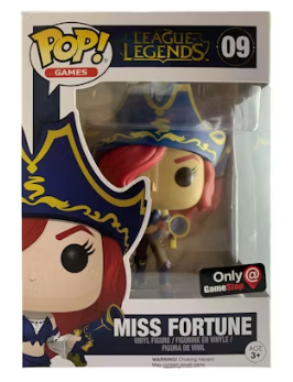 Funko Pop! Games League Legends - Miss Fortune - Game Stop Exclusive  - 09 *PEQUENO DANO NA CAIXA*