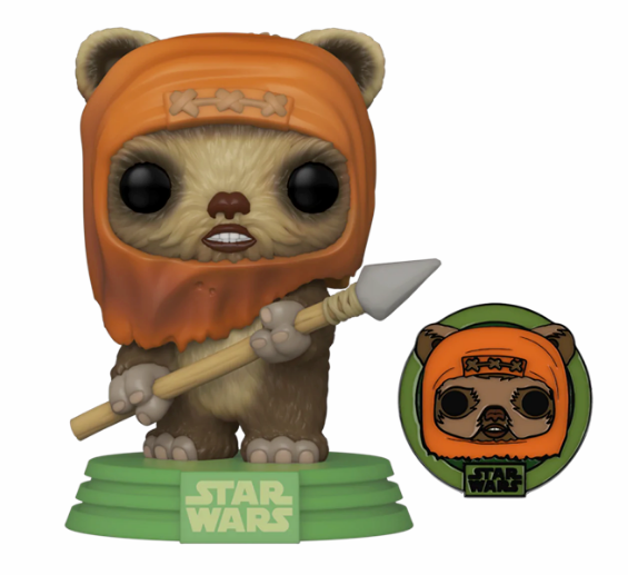 *PRÉ RESERVA* Funko POP! Star Wars - Wicket W. Warrick with Pin Amazon Exclusive - 290