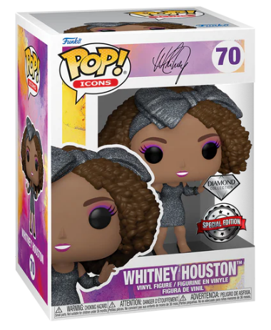 *PRÉ RESERVA* Funko POP! Icons Whitney Houston Diamond Glitter Special Edition Exclusive #70