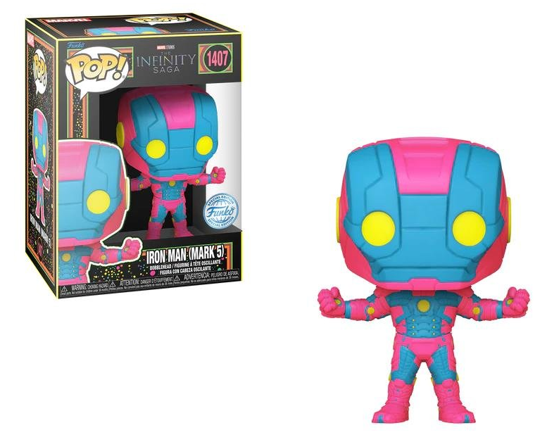 *PRÉ RESERVA* Funko Pop! Marvel: Infinity Saga - Iron Man Mark 5 (Black Light)