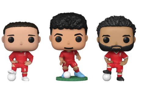 *PRÉ RESERVA* Funko Pop! Football - LIVERPOOL FC - Darwin Nunez / Mohamed Salah / Luis Diaz - 3 Pack