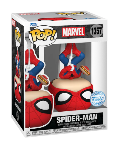 Funko POP! Marvel Spider-Man with Hotdog Special Edition #1357