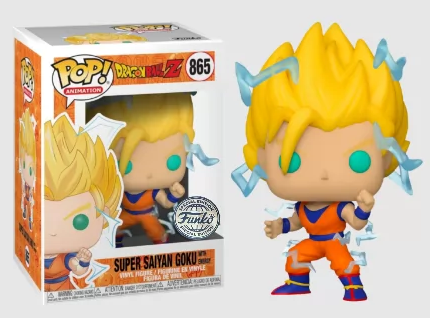 *PRÉ RESERVA* Funko POP! Animation: Dragon Ball Z - Super Saiyan Goku with Energy (Funko Special Edition) - 865