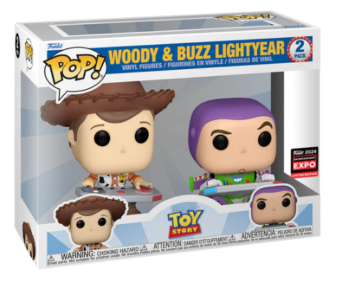 *PRÉ RESERVA* Funko POP! Disney: Toy Story - Woody & Buzz - C2E2 2024 Exclusive - 2Pack