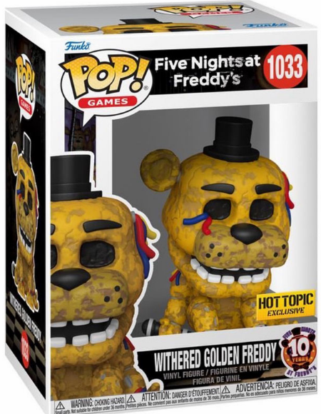 *PRÉ RESERVA* Funko Pop! Five Night At Freddy's - Withered Golden Freddy - 1033 * Special Edition Sticker *