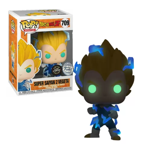 *PRÉ RESERVA* Funko POP! Animation: Dragon Ball Z - Super Saiyan 2 Vegeta (Funko Special Edition) (Glow Chase) - 709 (1+1 Pack)