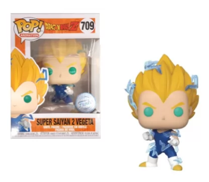 *PRÉ RESERVA* Funko POP! Animation: Dragon Ball Z - Super Saiyan 2 Vegeta (Funko Special Edition) (Glow Chase) - 709 (1+1 Pack)