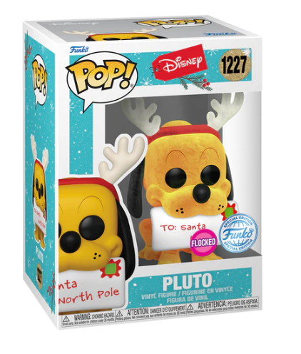 *PRÉ RESERVA* Funko POP! Disney: Holiday - Pluto - Flocked - Exclusive - 1227