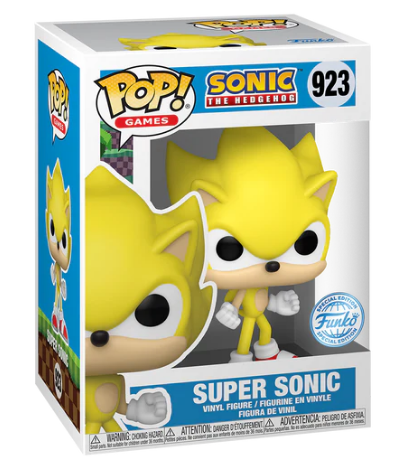 *PRÉ RESERVA* Funko POP! Games: Sonic the Hedgehog - Super Sonic - Exclusive - 923