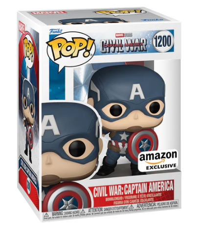 *PRÉ RESERVA* Funko Pop! Captain America: Civil War - Captain America with Shield #1200