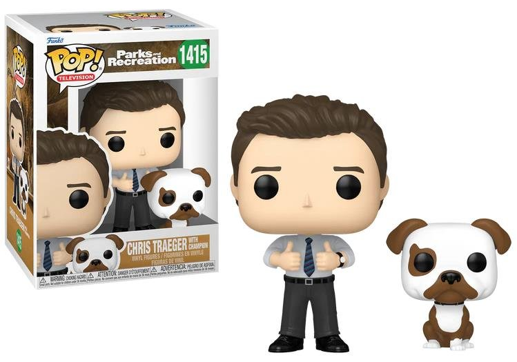 *PRÉ RESERVA* Funko POP! Parks and Recreation - Chris Traeger with Champion