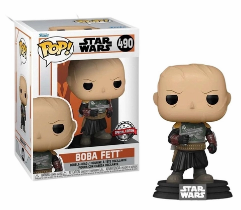 *PRÉ RESERVA* Funko POP! Star Wars - Boba Fett Without Helmet Special Edition - 490