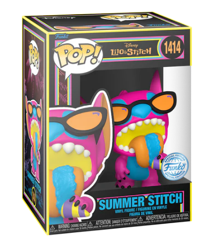 *PRÉ RESERVA* Funko POP! Disney - Lilo & Stitch - Summer Stitch Black Light - 1414