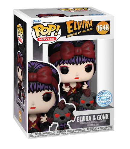 *PRÉ RESERVA* Funko POP! Movies: ELVIRA AND GONK (MOONLIGHT) ELVIRA: MISTRESS OF THE DARK - 1648