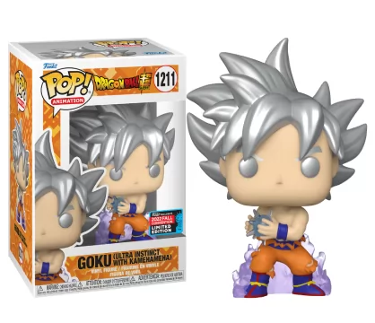 *PRÉ RESERVA* Funko POP! Animation: Dragon Ball Z - Goku (Ultra Instinct With Kamehameha) (Metallic) (2022 Fall Convention Limited Edition) - 1211