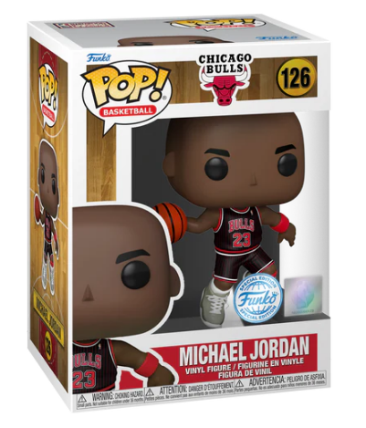 Funko Pop! Basketball NBA - Chicago Bulls Michael Jordan (Black Pinstripe Jersey) - 126