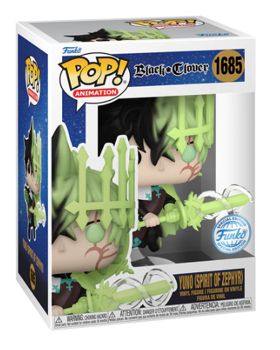 *PRÉ RESERVA* Funko POP! Animation: Black Clover - Yuno (Spirit of Zephyr) - GITD - Exclusive - 1685