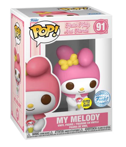 *PRÉ RESERVA* Funko Pop! Sanrio Hello Kitty - My Melody Gitd - 91