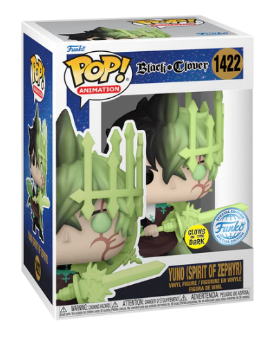 *PRÉ RESERVA* Funko POP! Animation: Black Clover - Yuno (Spirit of Zephyr) - GITD - Exclusive - 1422